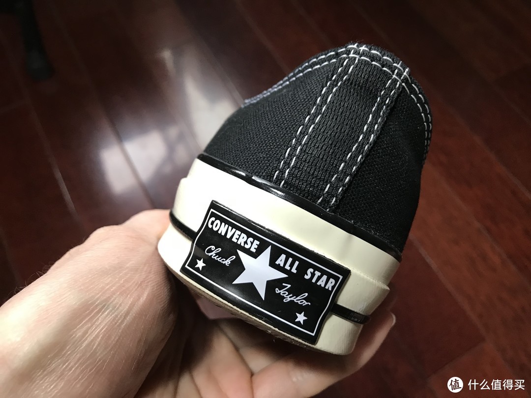 百搭经典！Converse 1970 黑色低帮三星标帆布鞋