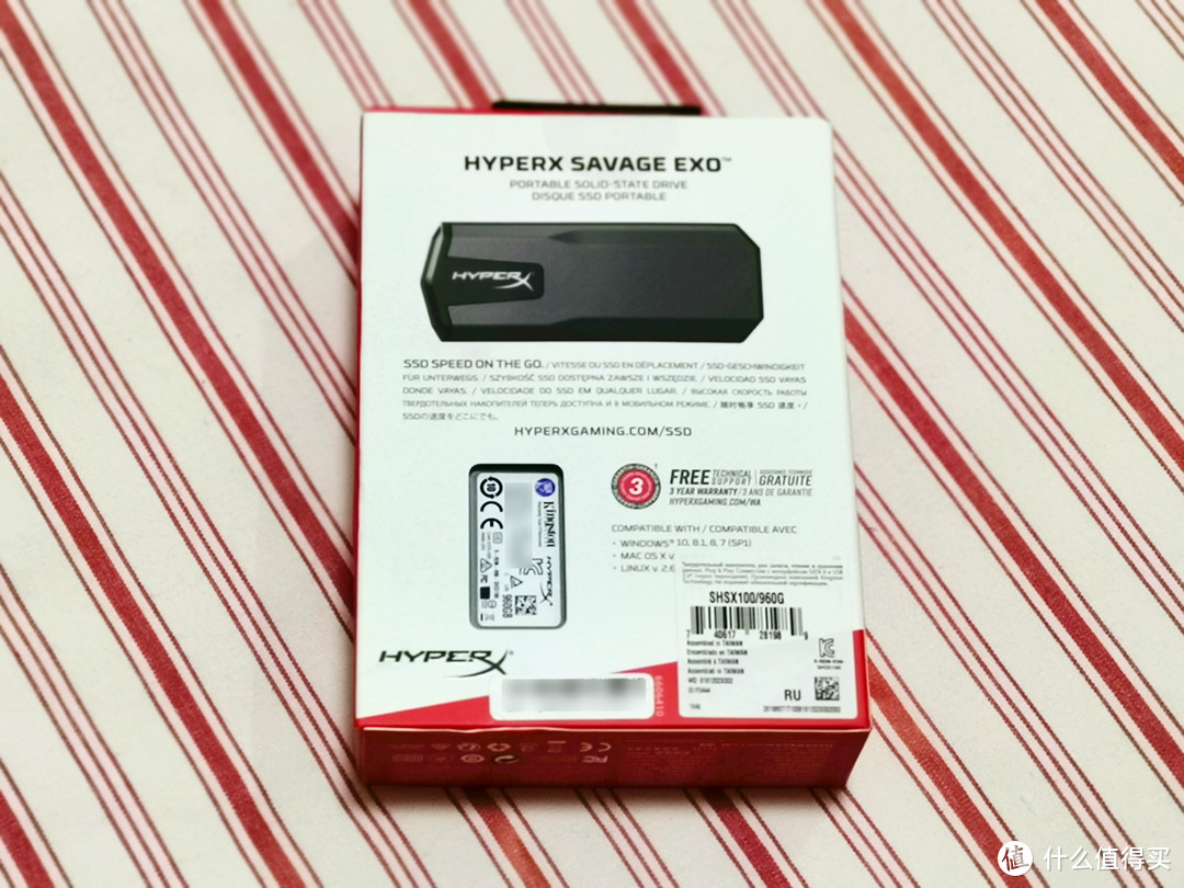 Kingston HyperX Savage EXO 刀锋 移动固态硬盘使用体验