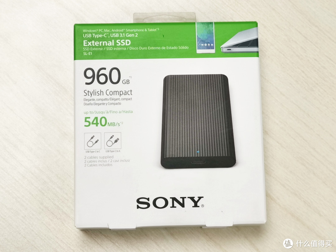 SONY SL-E1 USB 3.1 索尼外置固态硬盘 960GB使用体验