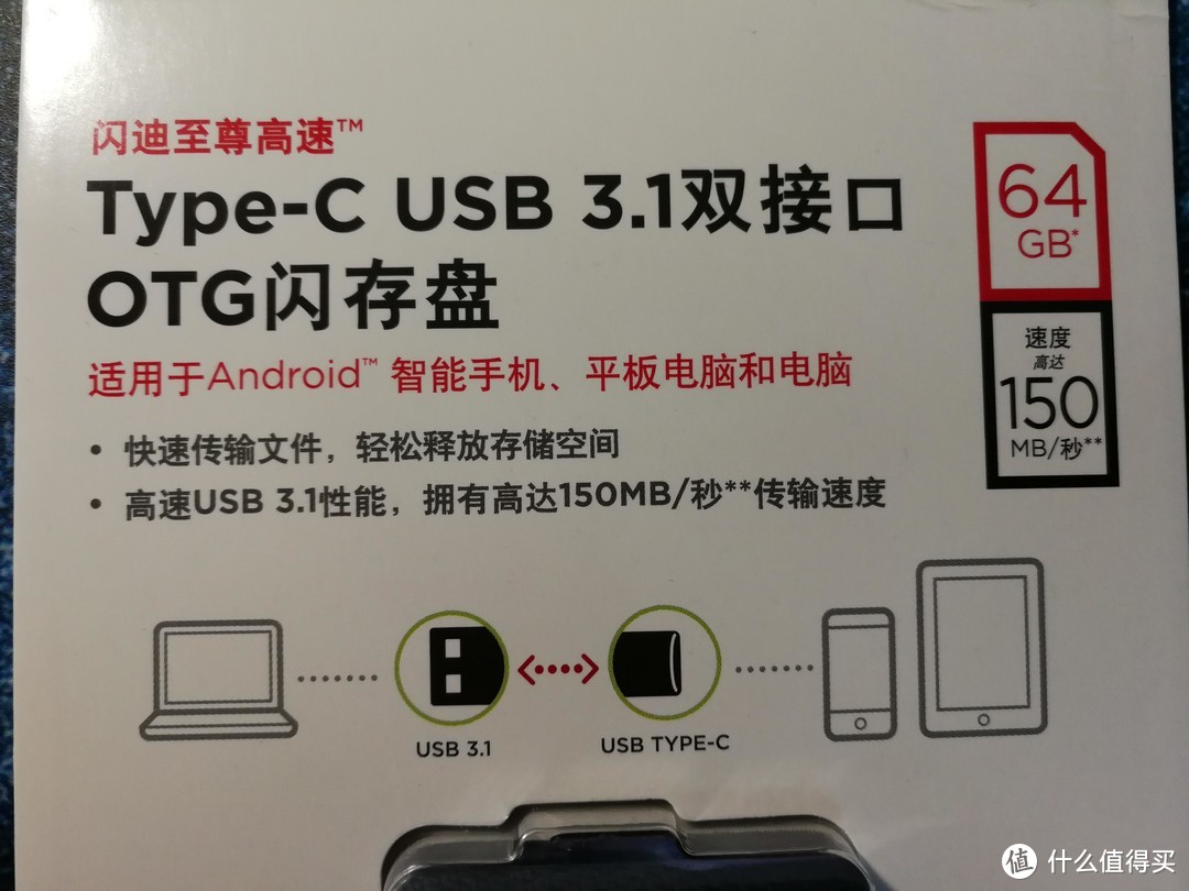 64G容量，标称速度150MB/s，不用想就知道说的肯定是读取速度啦。