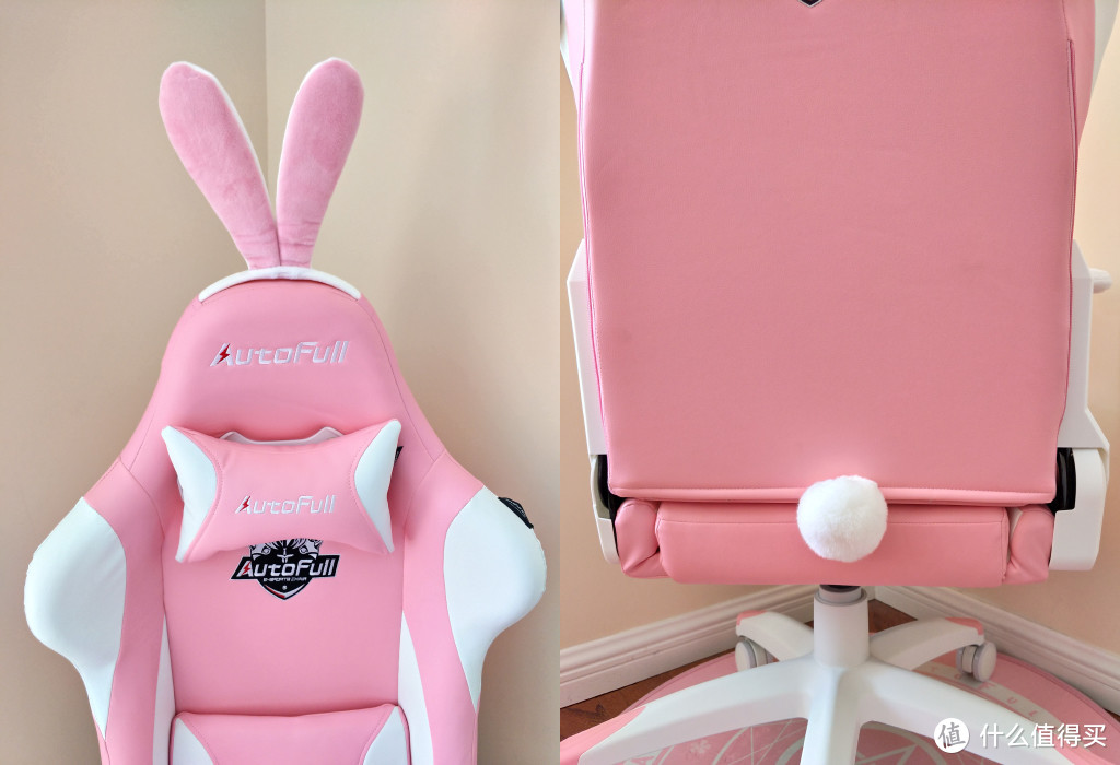 萌颜逆天，功能丰富，舒适度高—傲风 AF055PPUW 粉色雪兔电竞椅