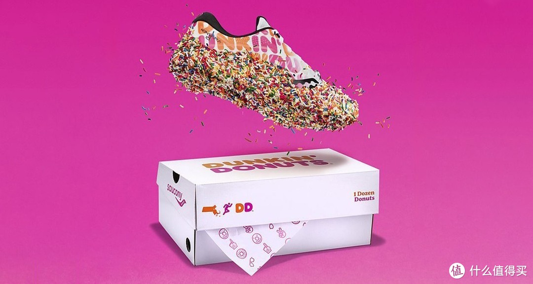 甜甜圈糖果配色：Dunkin’ x saucony Kinvara 10 联名款跑鞋 正式发售