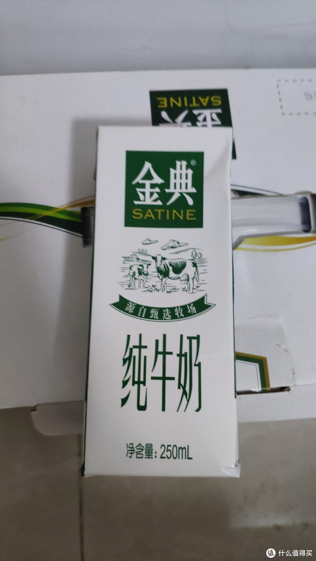 金典纯牛奶正面