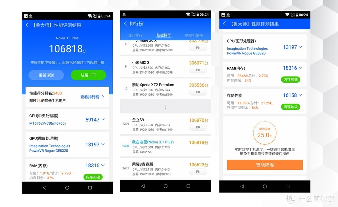 此诺基亚非彼nokia,诺基亚 3.1 plus体验