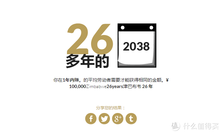 10万RMB津巴布韦的劳动者平均要工作26年才能获得