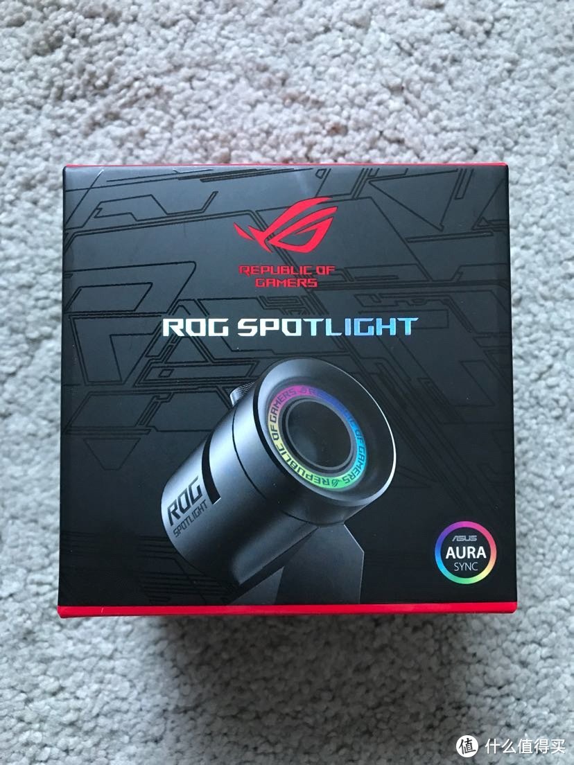 我买了一个官方出品的玩具，ROG sportlight投影灯开箱