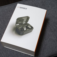 山水 I23 分体式蓝牙耳机外观展示(充电线|指示灯|充电口|麦克风)