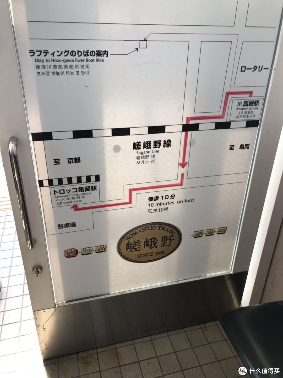 JR马堀站前往小火车龟冈站的路线