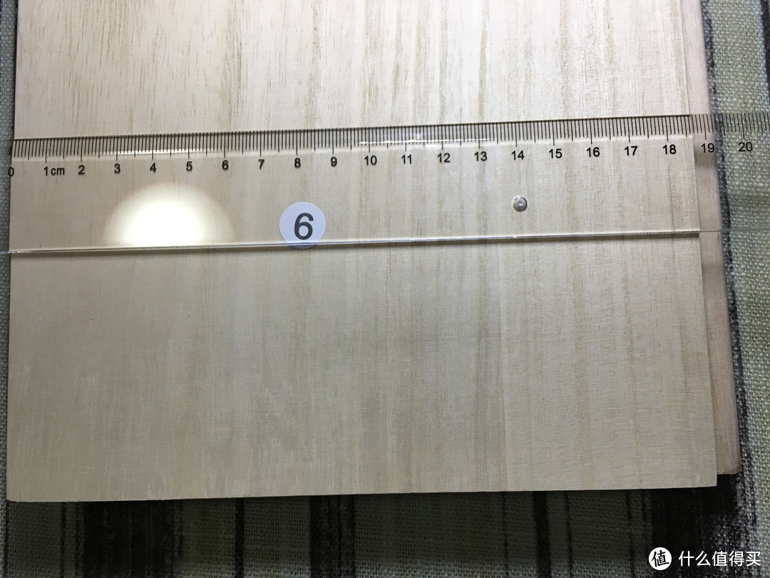 6#板（二层抽屉间的层板），长（深）18.6cm
