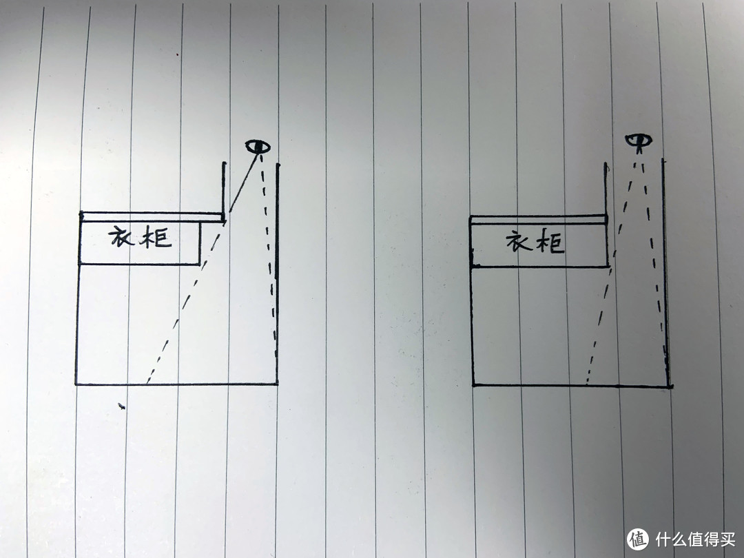 衣柜做短一些，或是做个斜角可以让入门的空间感开阔很多。