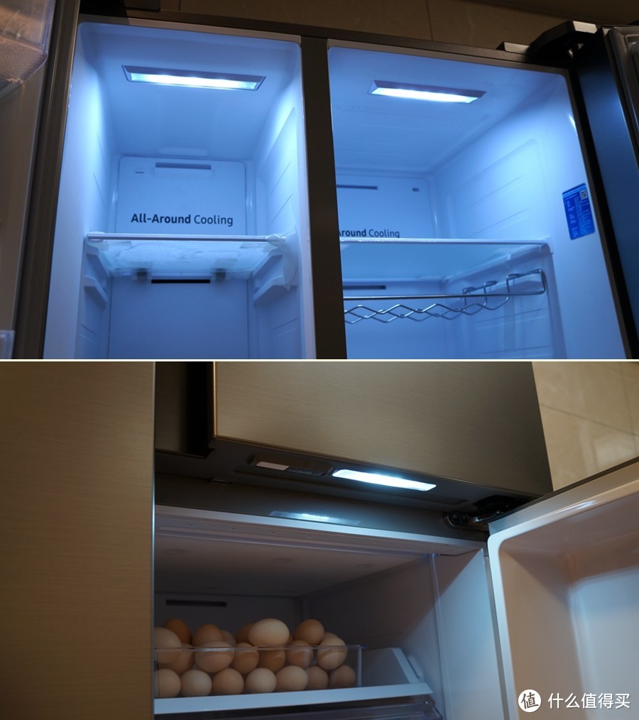 有这么台冰箱让我抖音播放量超76W，吸粉无数--有容乃大的三星新品双开三门冰箱开箱评测