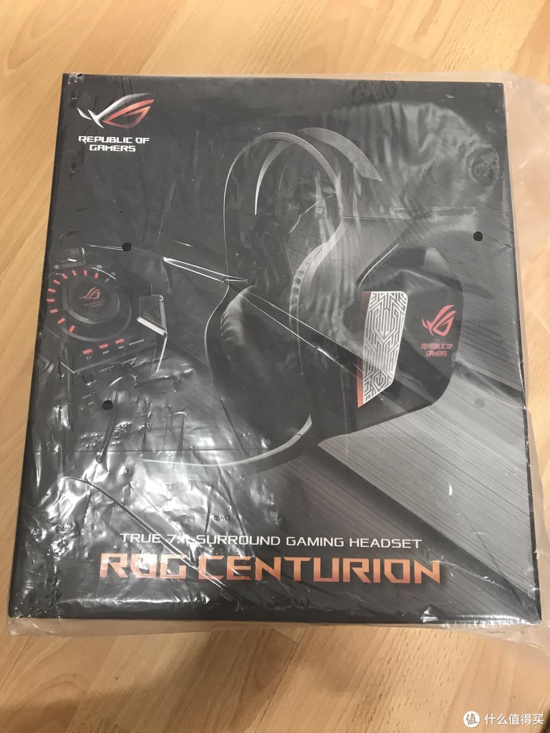 华硕玩家国度的百夫长rog centurion7.1游戏耳机开箱