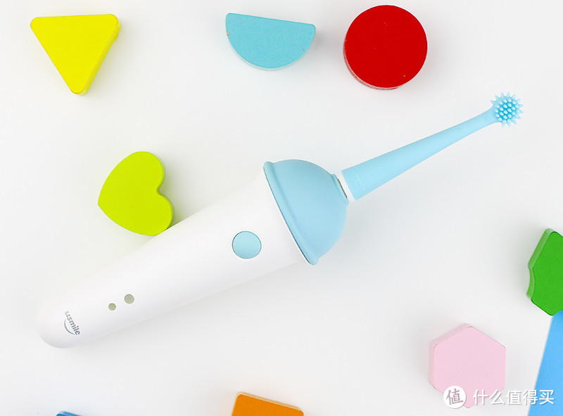 usmile冰淇淋儿童电动牙刷体验：分段式护理，宝宝刷牙好帮手