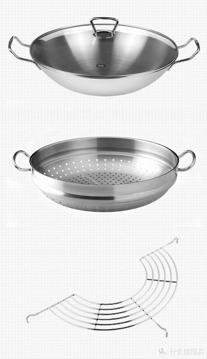每个家庭都需要一口这样的锅：大口径！不锈钢！带拓展配件！比如Fissler 36cm 昆明锅