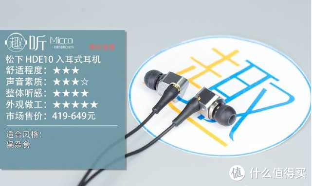 Panasonic/松下HDE10入耳式耳机测评报告