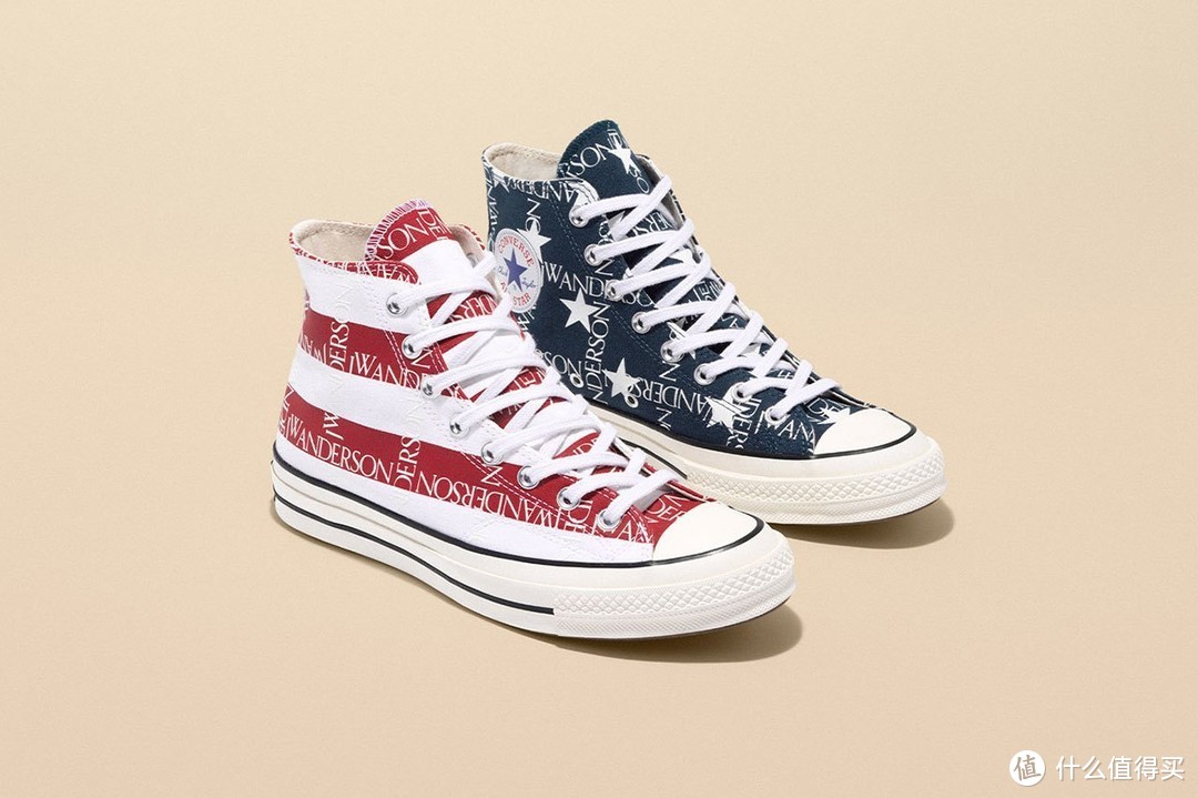 星条旗鸳鸯配色：JW Anderson x Converse 2019 Grid ’70s/Run Hike 联名鞋款 即将发售