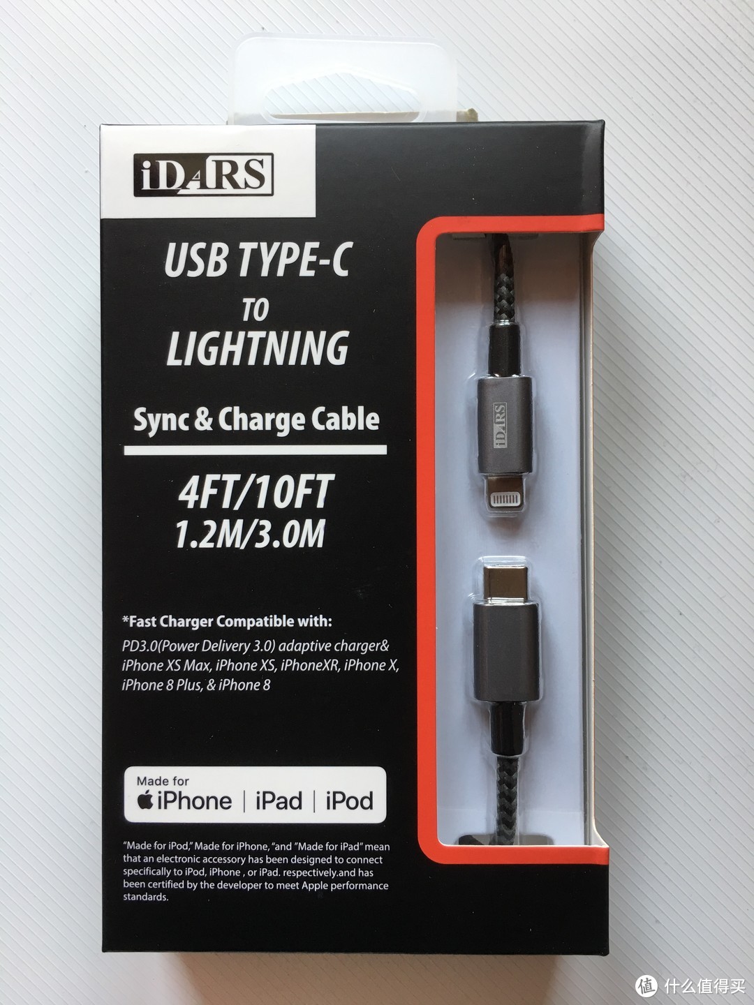 非专业爆肝测评iDARS USB-C To Lightning MFi认证编织快充线（1.2m)