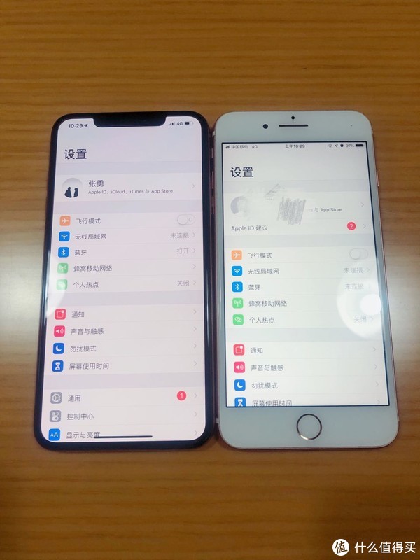 机身和iPhone 7 Plus对比