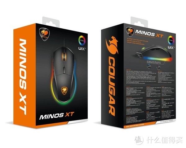 最高4000DPI、三区RGB灯效：COUGAR 骨伽 发布 MINOS XT 游戏鼠标