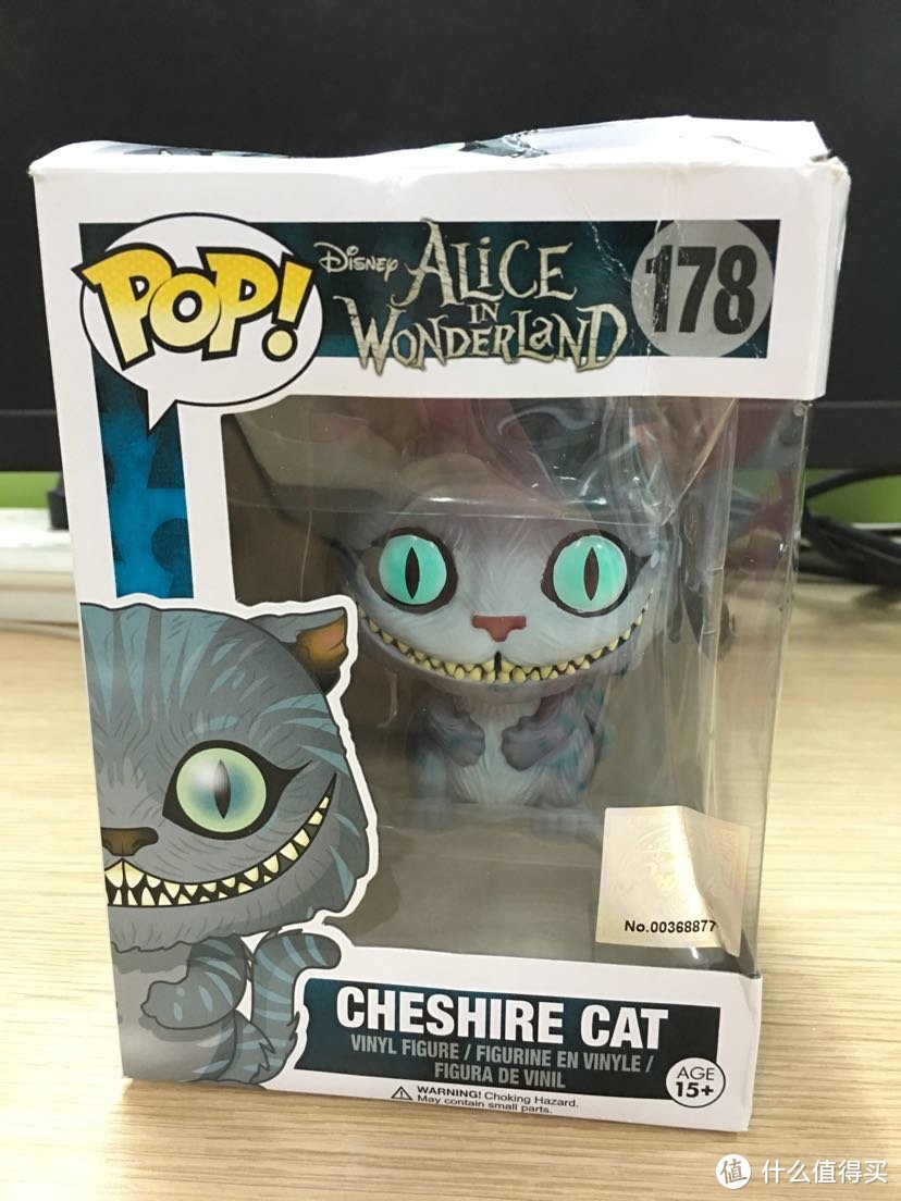 萌萌的大头猫：FUNKO POP柴郡猫手办开箱晒物