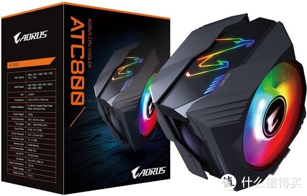 即使是 i9 也冷却给你看：GIGABYTE 技嘉 发布 AORUS ATC800 旗舰散热器