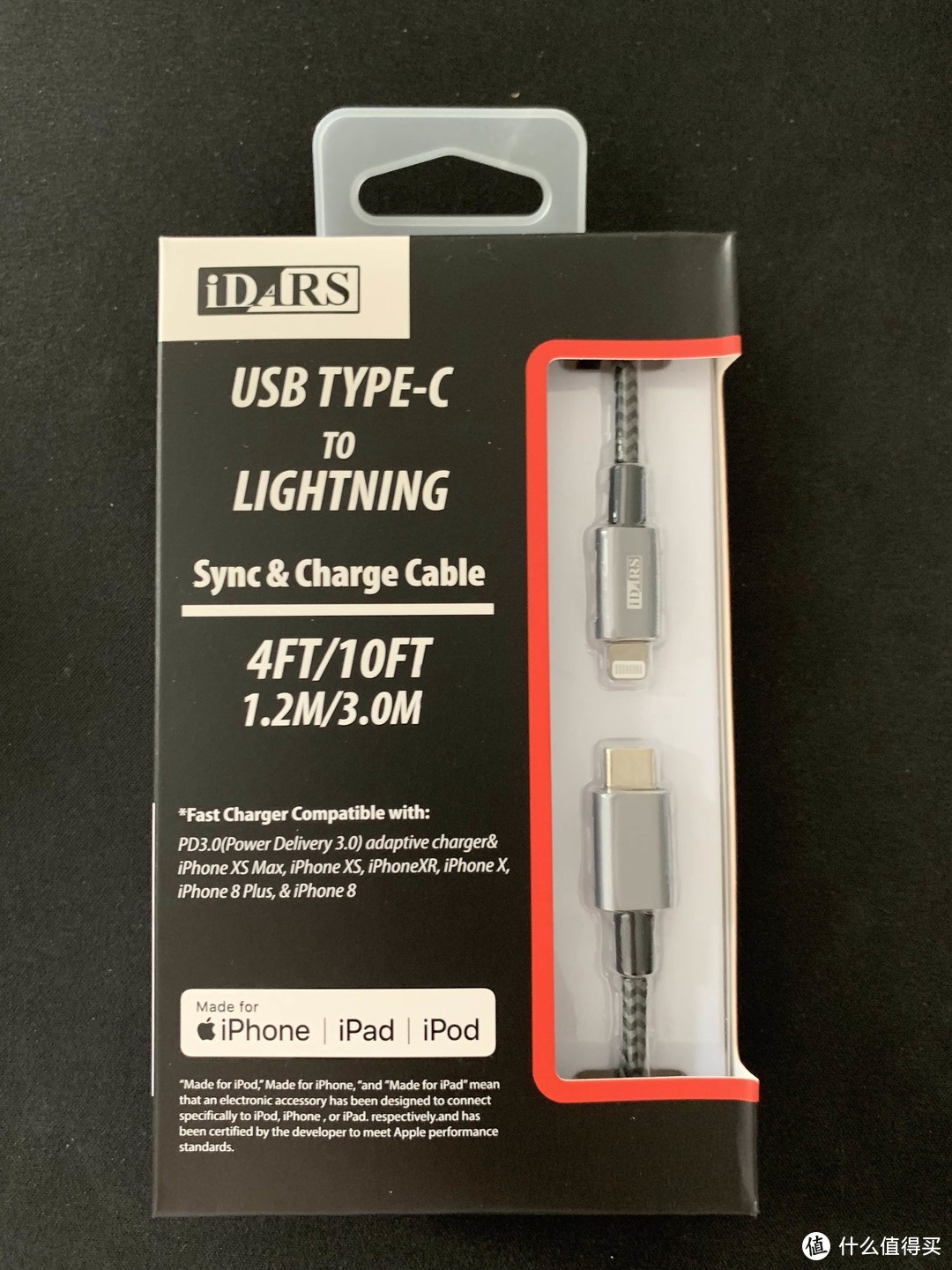 港台之争：iDARS USB-C To Lightning MFi认证编织快充线与目前最便宜MOMAX C2L数据线粗旷对比