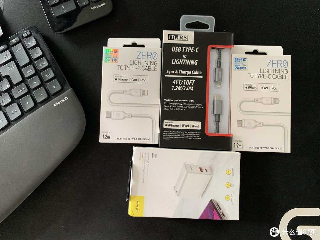 港台之争：iDARS USB-C To Lightning MFi认证编织快充线与目前最便宜MOMAX C2L数据线粗旷对比