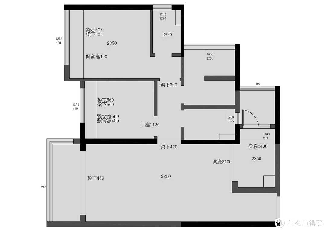 小两居也可以有三分离卫生间和大厨房