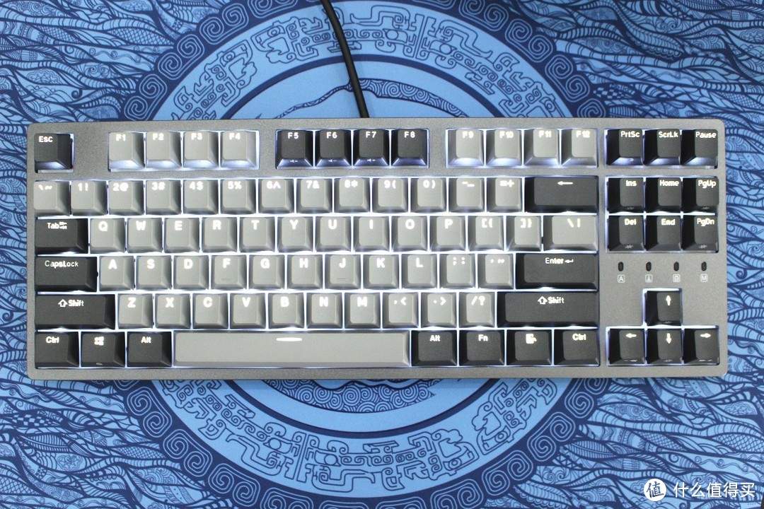 杜伽K320深空灰白光限定版机械键盘 图赏简评