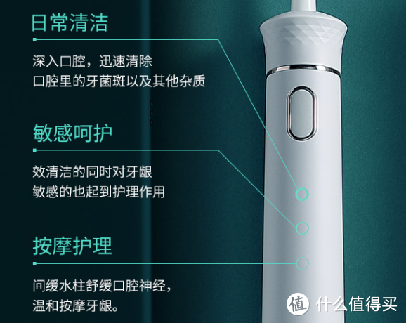 素雅便携，精巧强悍—Moido家用便携式电动冲牙器开箱详评