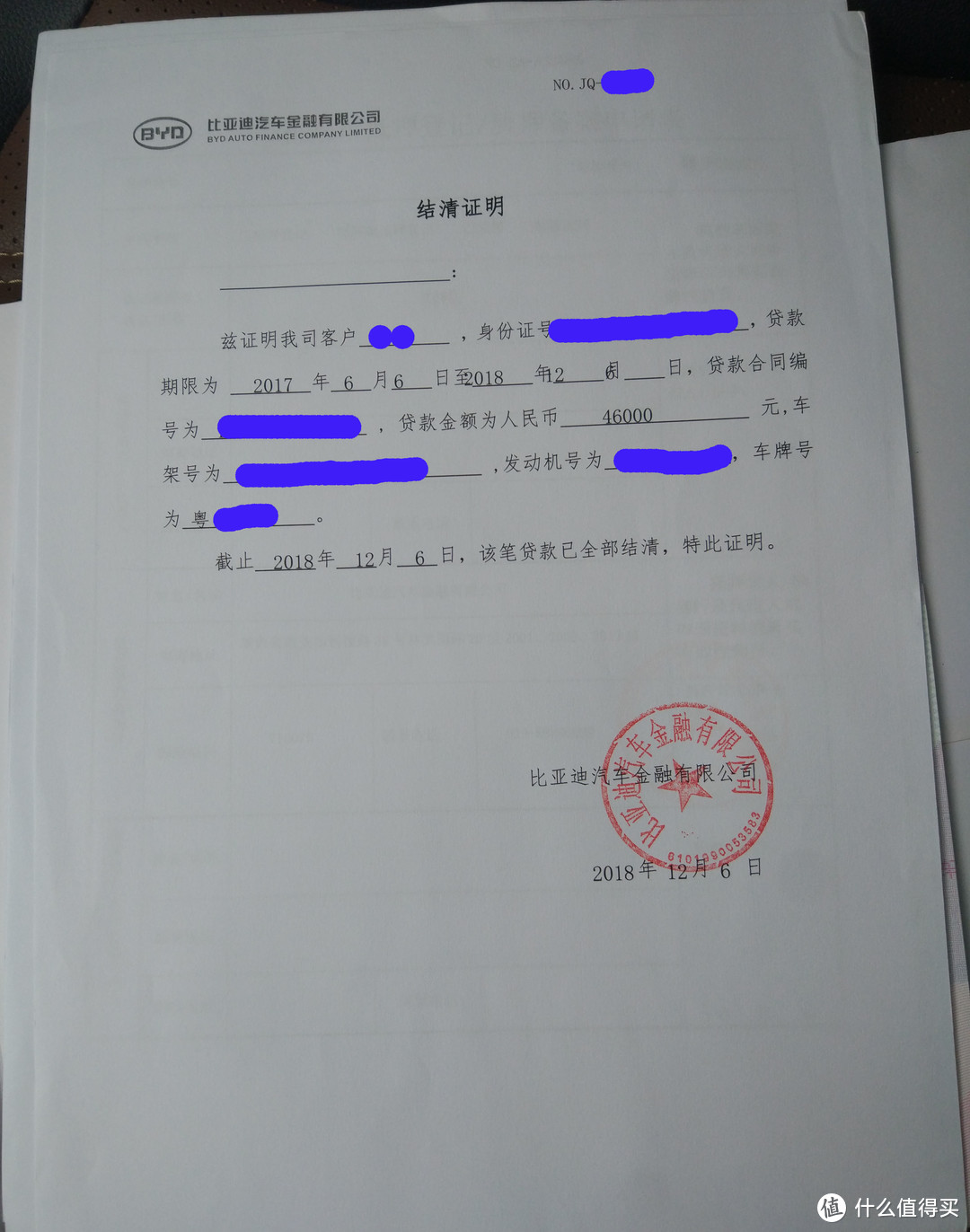 车贷贷款还清后必须要做的一件事 汽车服务 什么值得买