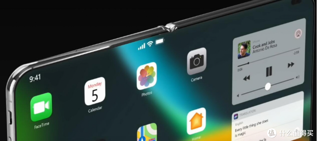 iPhone X Fold概念机曝光，还是没逃出刘海屏的设计