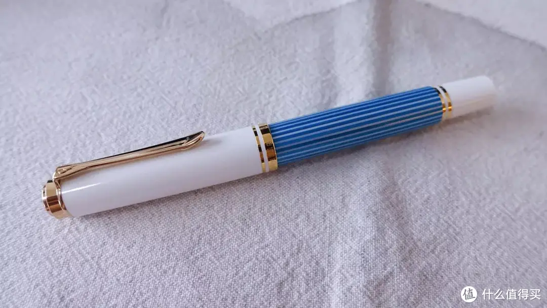 Pelikan百利金M600绿松石蓝条限量款钢笔F尖使用评测