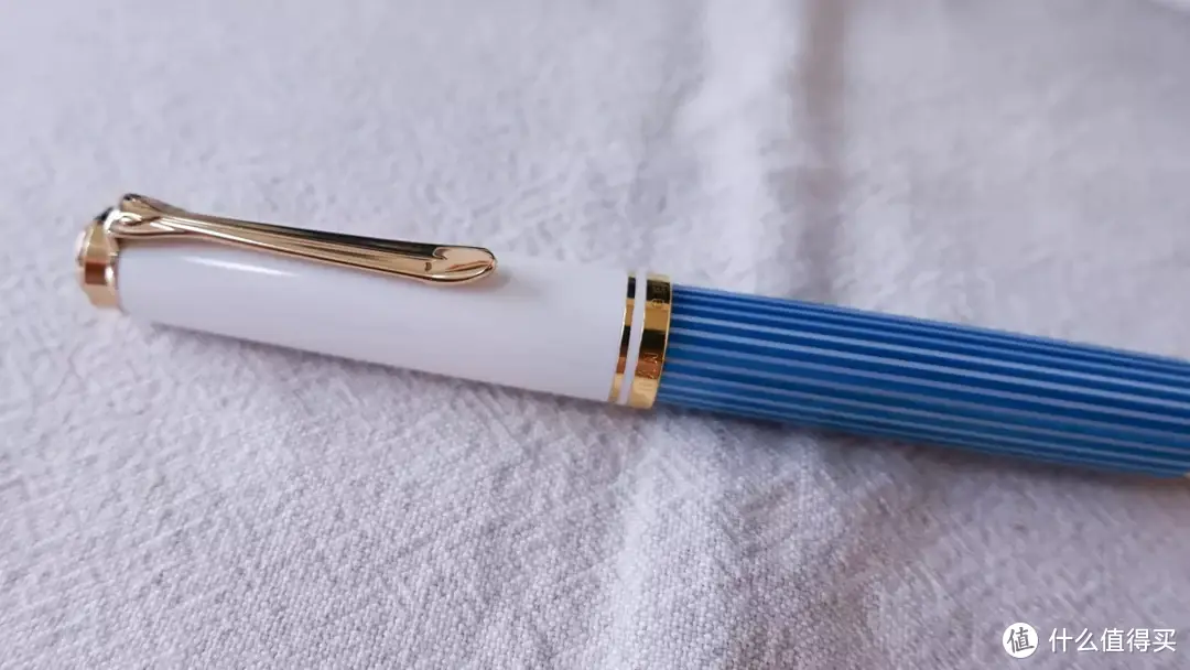 Pelikan百利金M600绿松石蓝条限量款钢笔F尖使用评测