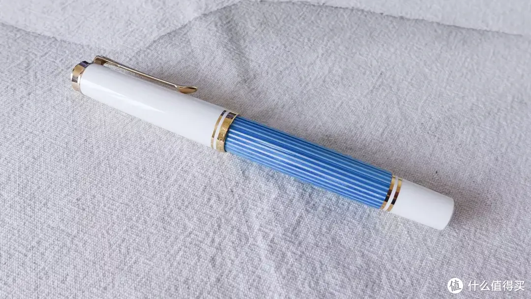 Pelikan百利金M600绿松石蓝条限量款钢笔F尖使用评测