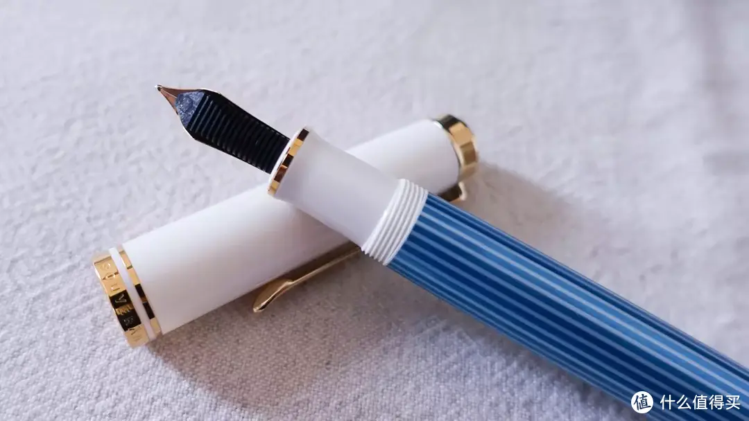Pelikan百利金M600绿松石蓝条限量款钢笔F尖使用评测