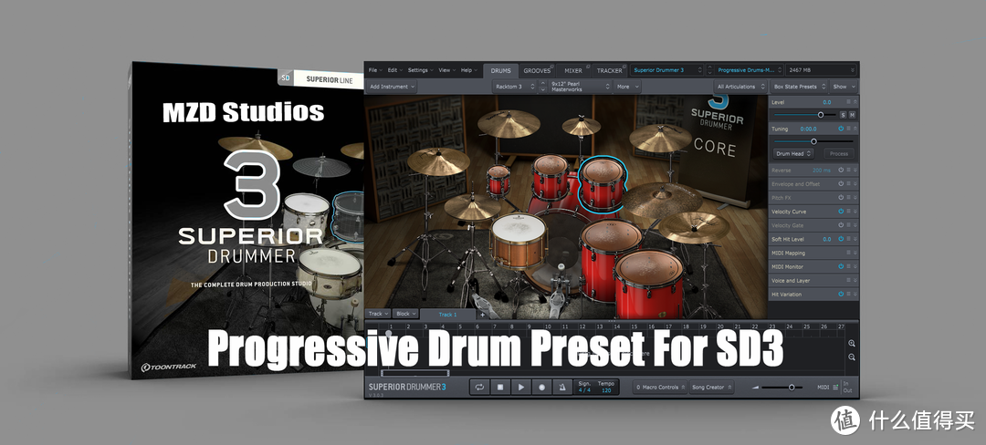 摇滚金属一键混音|只用Superior Drummer3内置插件混音制作前卫金属核/Djent是什么样的感觉？|MZD Studios