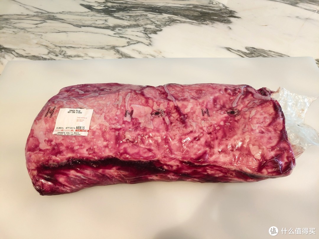 湿式熟成：Canada Prime的New York Steak。加拿大Prime牛不便宜，US Prime贵一倍