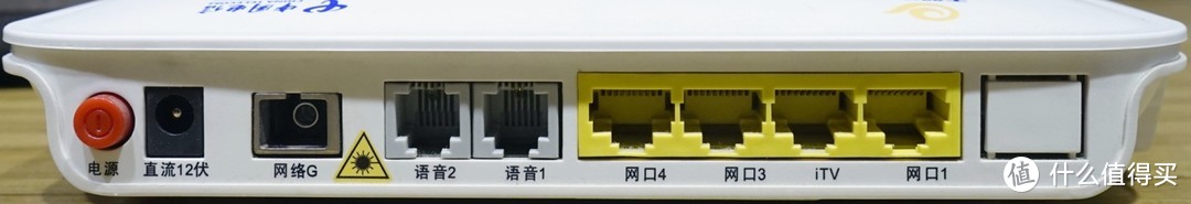 （普通千兆光猫，只有LAN1是千兆接口，LAN2-LAN4都是百兆接口）