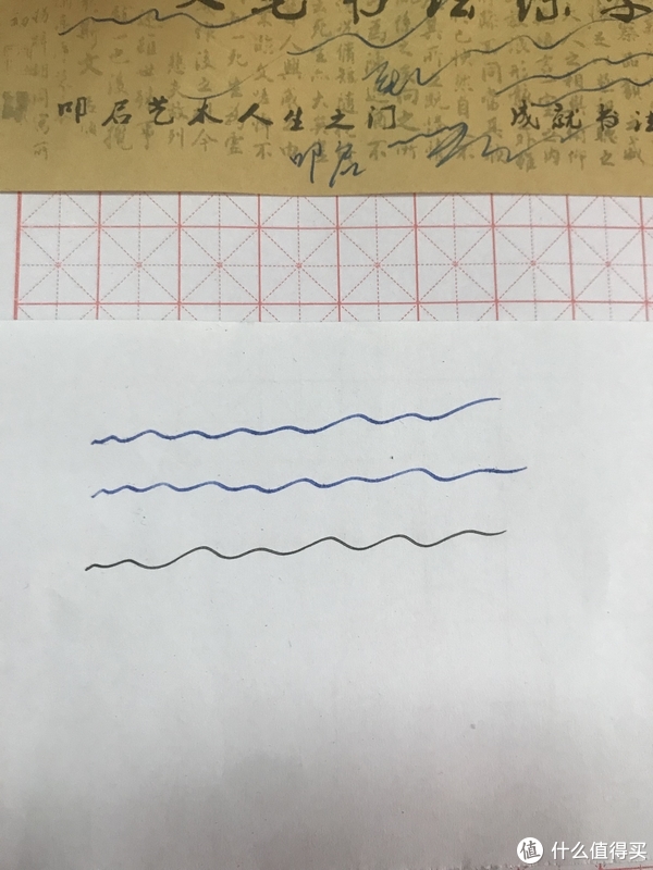 蓝色金豪F，黑色0.5中性笔