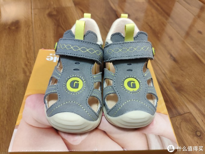 基诺浦ginoble夏款婴儿包头凉鞋机能学步鞋TXG3018开箱