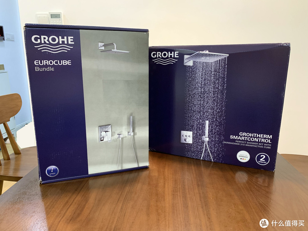 暗藏之美：GROHE 高仪 Grohtherm SmartControl & Eurocube 暗装花洒套装 开箱