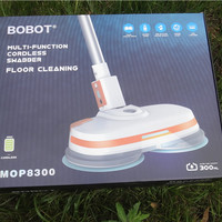 BOBOT无线电动扫地机外观展示(手把|按钮|喷嘴|注水口|转盘)