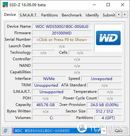 西部数据 WD 蓝盘 SN500 500G使用体验