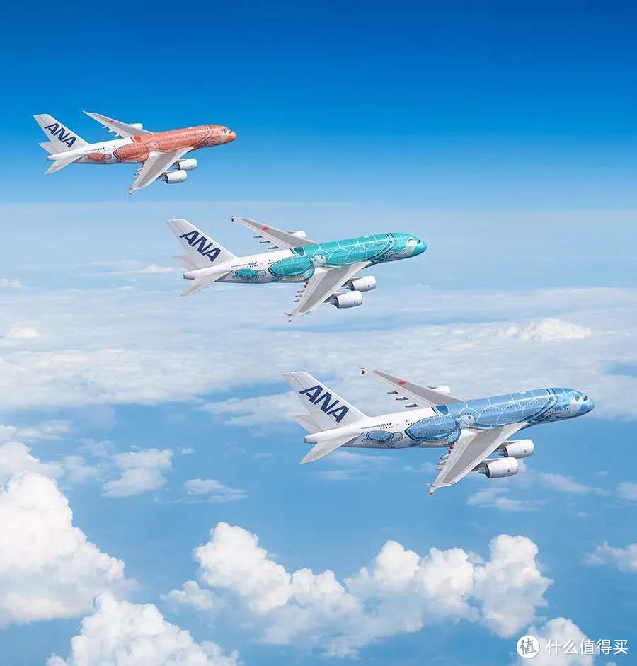 常旅客篇二十一 全日空航空 Ana 首架a380 Ana限定版蓝色海龟航模开箱 飞机模型 什么值得买