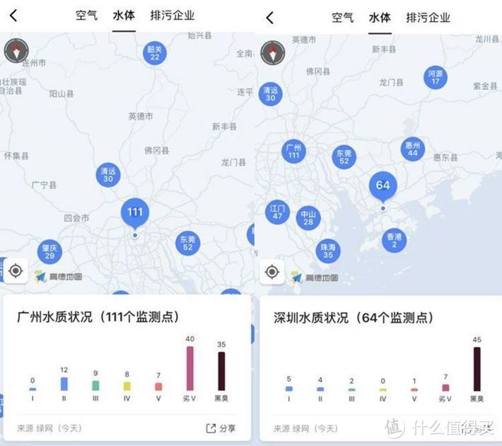 数据说话：全国水质地图，看看你的城市上榜了没