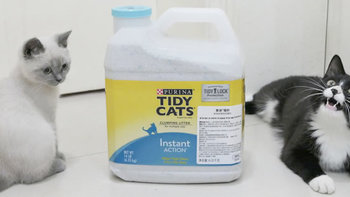 做三只猫的铲屎官，除了勇气你还需要：雀巢普瑞纳 TIDY CATS 即效除臭猫砂