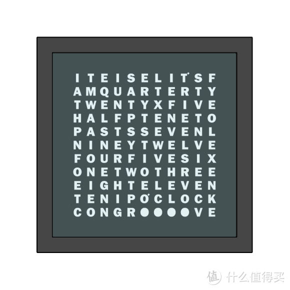 DIY：文字是时间最好的载体 没有指针的木字钟