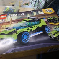 乐高 31074 火箭拉力赛车外观展示(发动机|引擎|尾窗|车门)