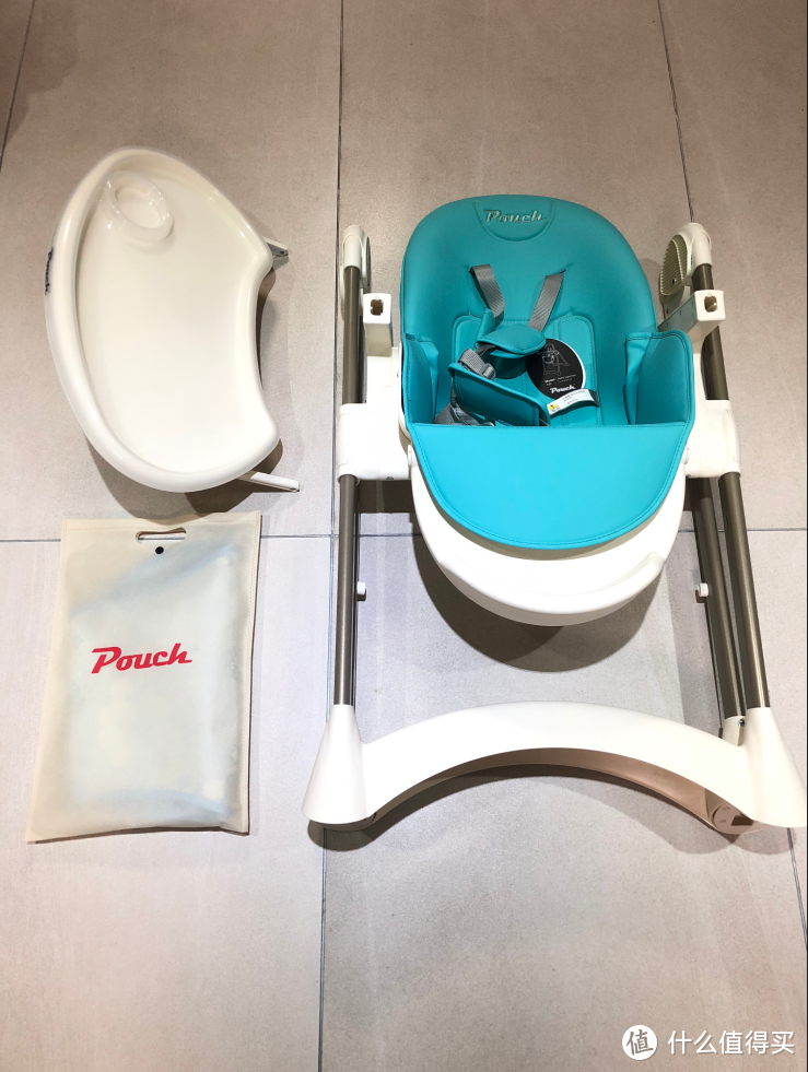 可调节、易收纳，Pouch婴儿餐椅K28开箱及使用感受